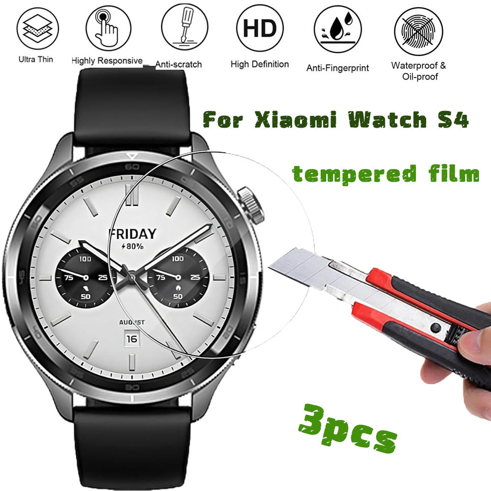 Xiaomi Smartwatch S4 Accessories - 3PCS Vetro Temperato Smartwatch Protezione Dello