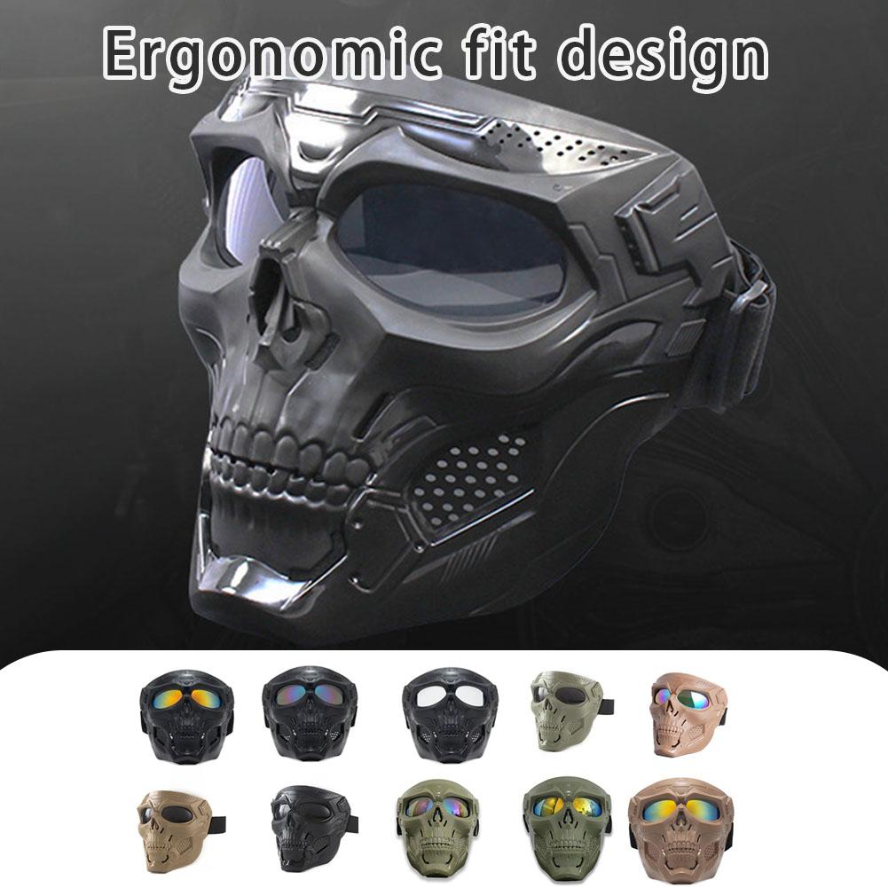 Milanaise Mesh Band - Maschera da motociclista con teschio creativo
