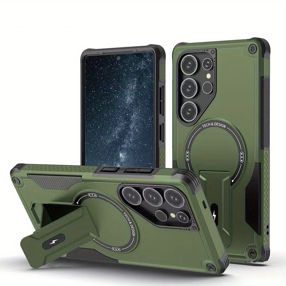 Magnetic Charging Stand - Custodia Magnetica Antiurto con Supporto Pieghevole