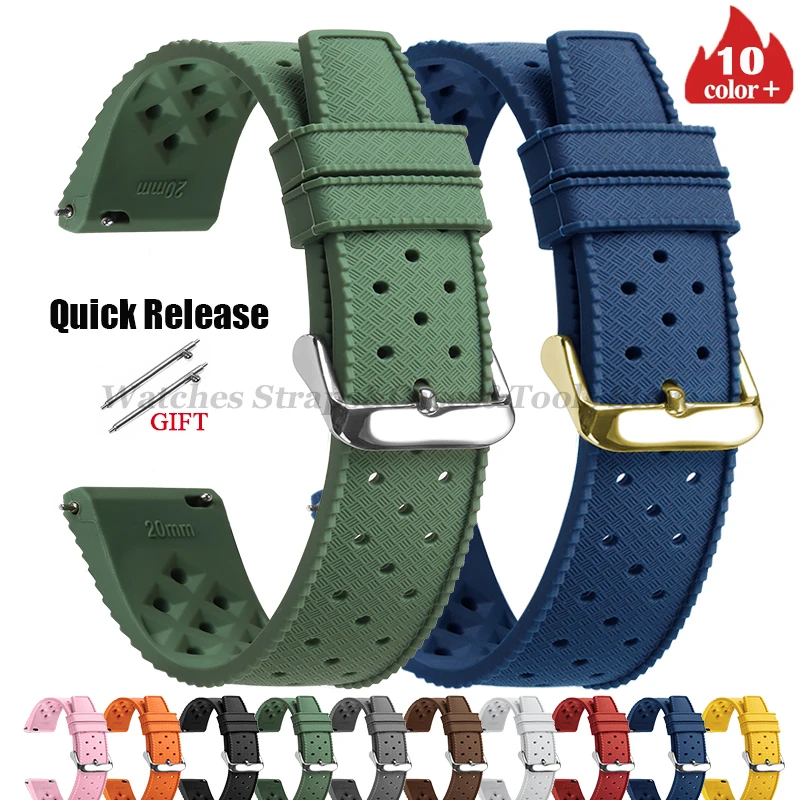 Fossil Smartwatch Accessories - Cinturino per orologio in silicone Tropic